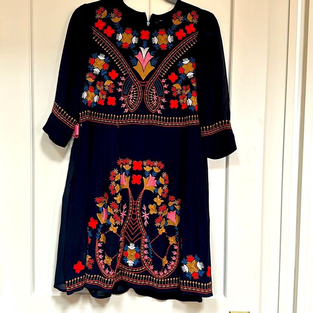 French Connection embroidered dress.